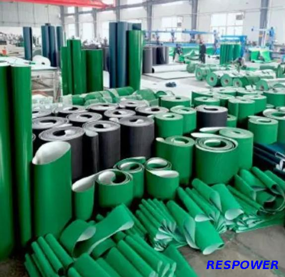 Hot selling green pvc endless industrial conveyor belt
