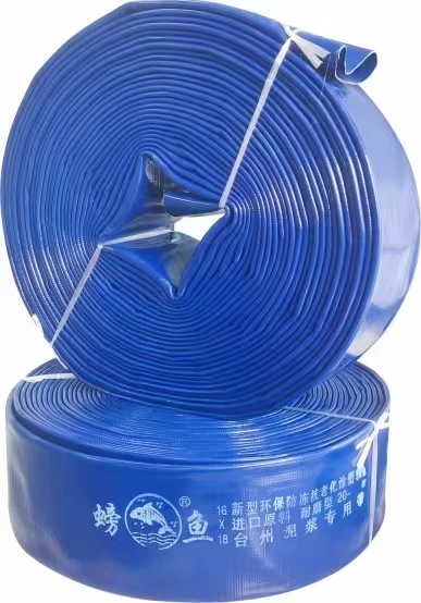 PVC Lay-Flat Discharge Hose with Poly Cam Lock Fittings