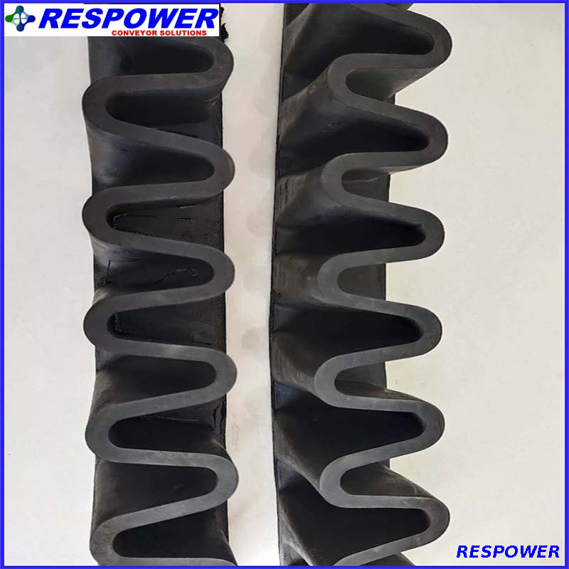 Premium Quality/molded Edge/black Sidewall with 10Mpa Rubber Conveyor Belt