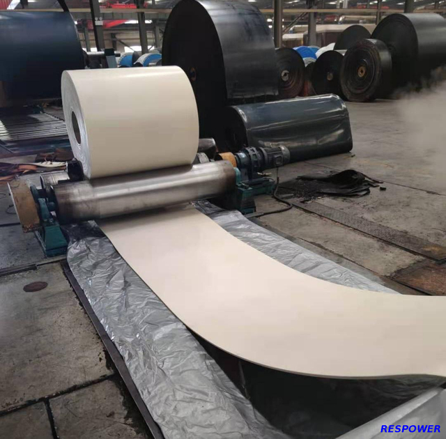 Pu white blue Food Conveyor belt for food industry /cookies/bread factory