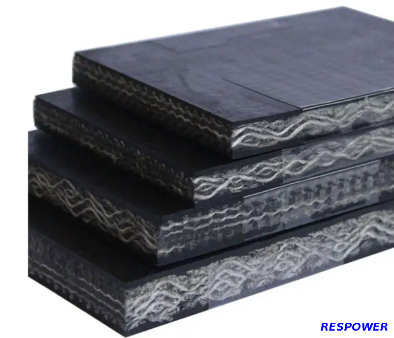 Wave Shape Weave Fabric Whole Core Solid Woven Rubber Conveyor Belt