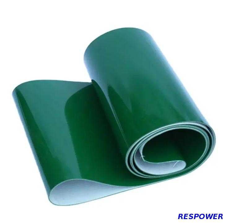 High Quality Rough Surface Wearable Green Diamond Pattern PVC Conveyor Belt