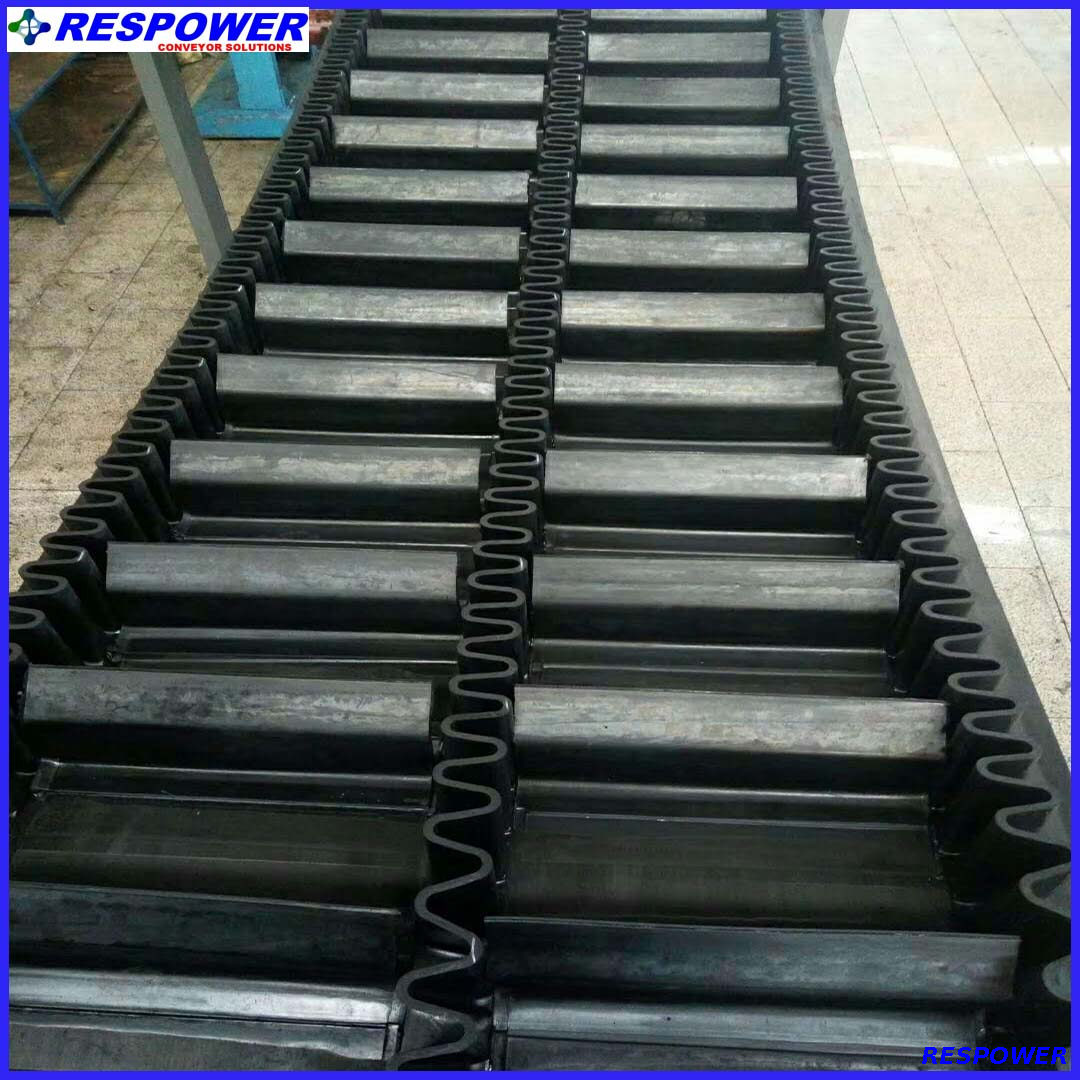 Premium Quality/molded Edge/black Sidewall with 10Mpa Rubber Conveyor Belt