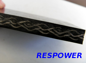 Wave Shape Weave Fabric Whole Core Solid Woven Rubber Conveyor Belt
