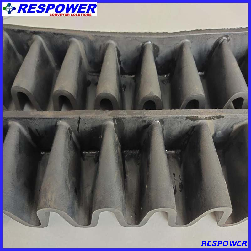 Premium Quality/molded Edge/black Sidewall with 10Mpa Rubber Conveyor Belt