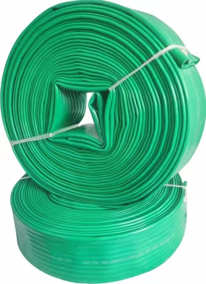 PVC Lay-Flat Discharge Hose with Poly Cam Lock Fittings