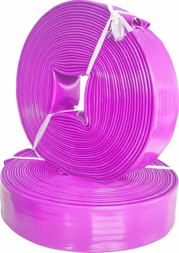 PVC Lay-Flat Discharge Hose with Poly Cam Lock Fittings